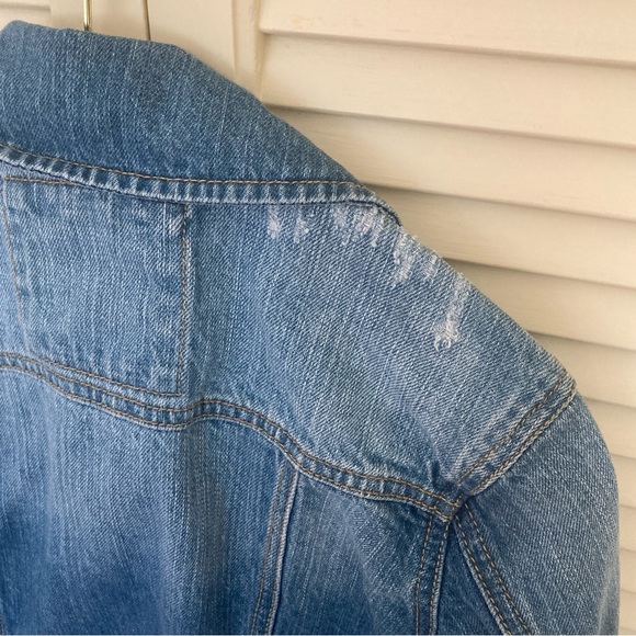 Distressed Jean Jacket by Mudd, XS - Picture 7 of 8